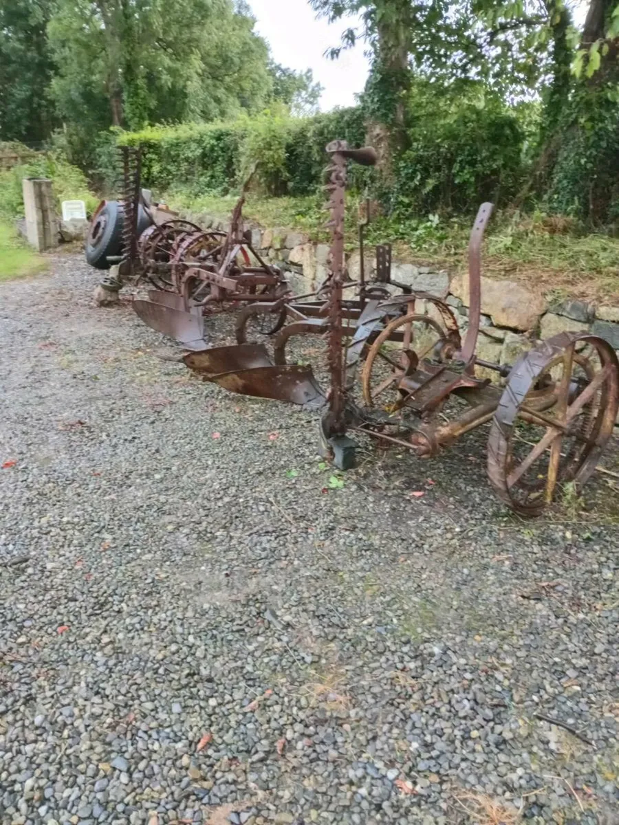 Mowing machine and ploughs - Image 1