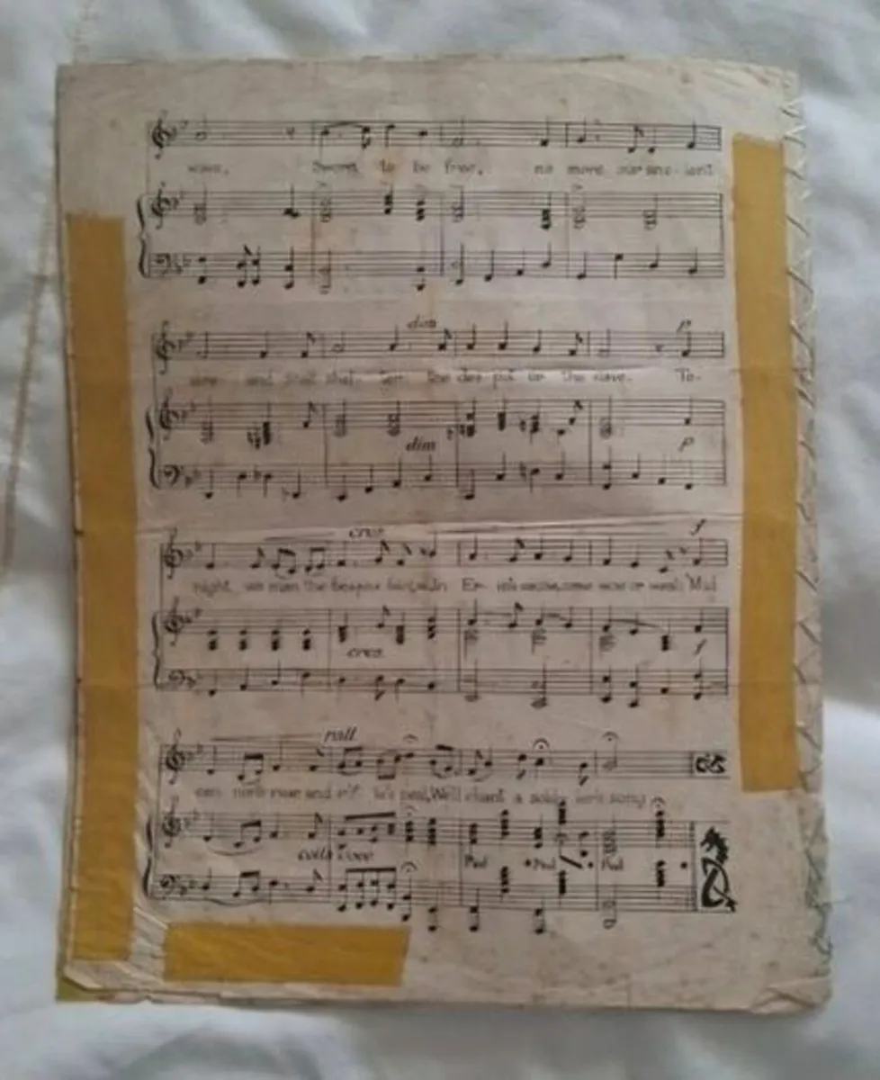 Original - 1916 - National Anthem Music Sheet - Image 2