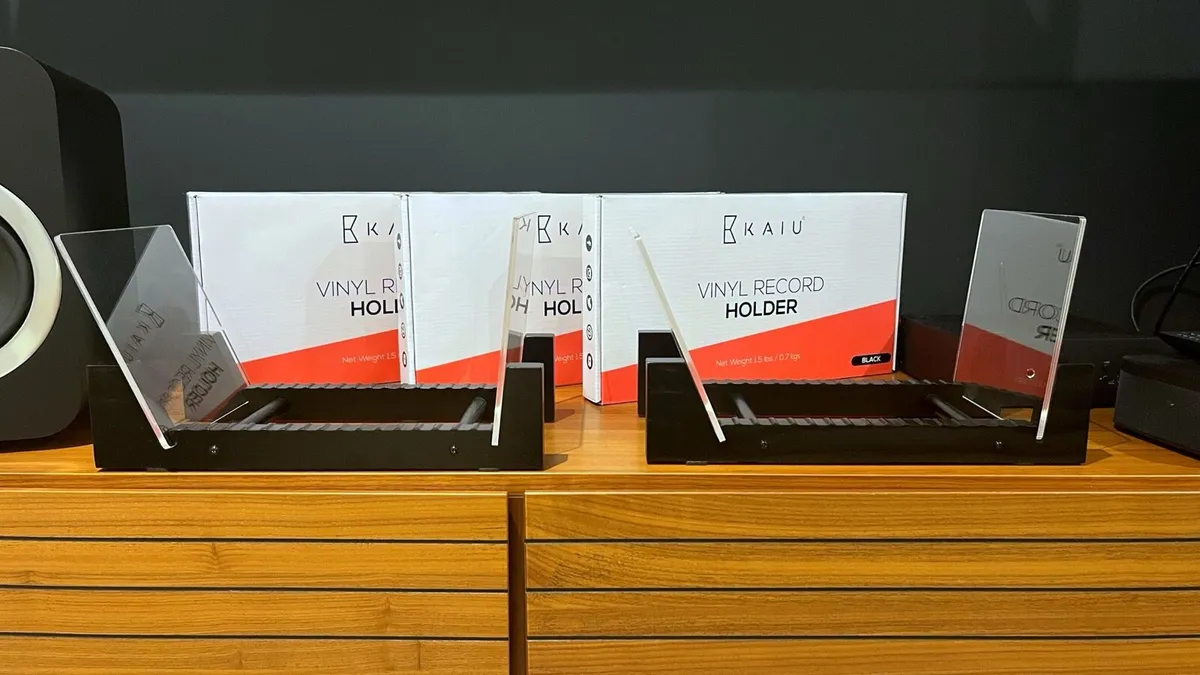 5x Kaiu Vinyl Record Holders - Black