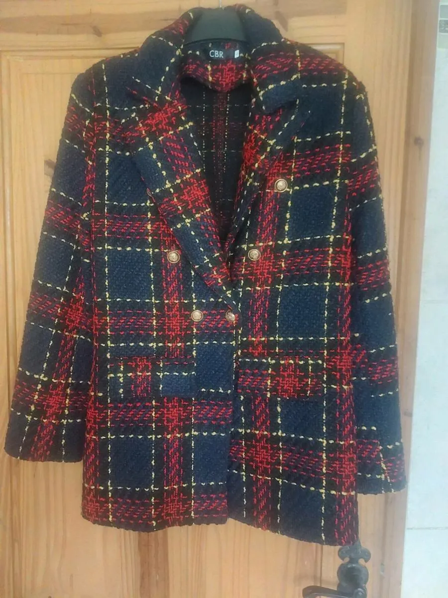 CBR navy tartan blazer (free post) - Image 1