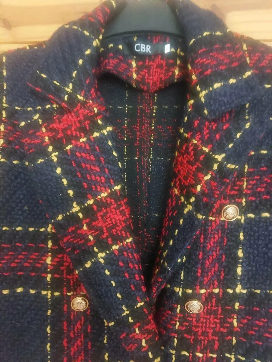 CBR navy tartan blazer (free post) - Image 3