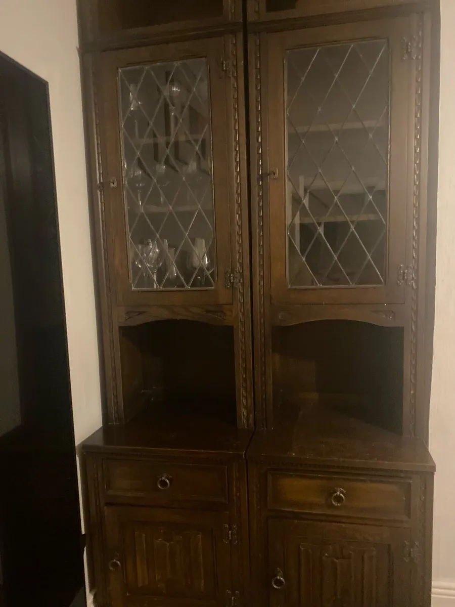 3 Wooden Cabinets - Image 2