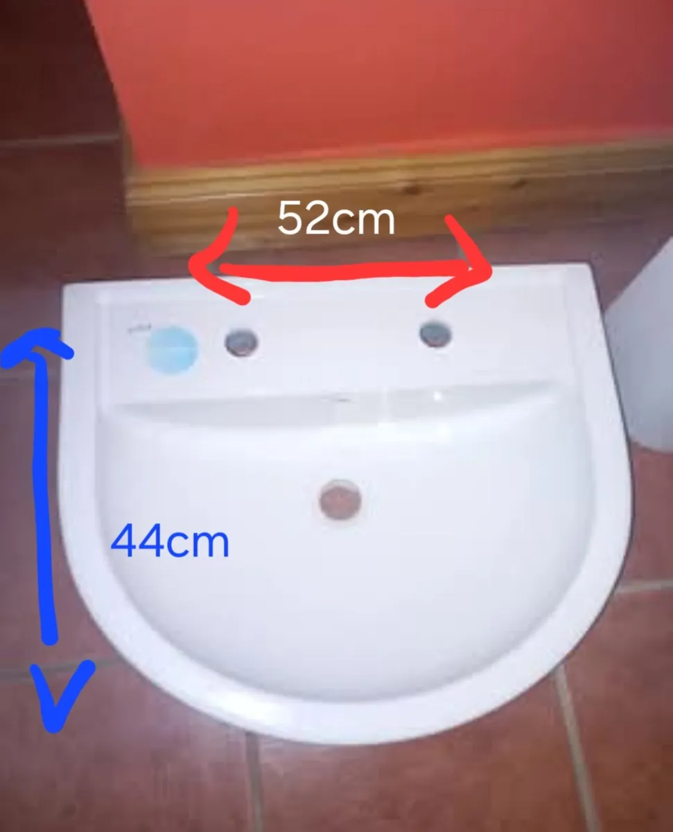 Pedestal and sink - brand new - Image 4