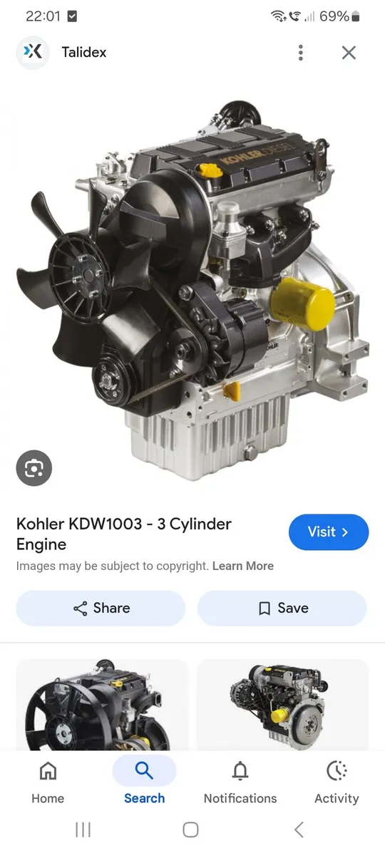 Kohler kdw 1003 diesel engine