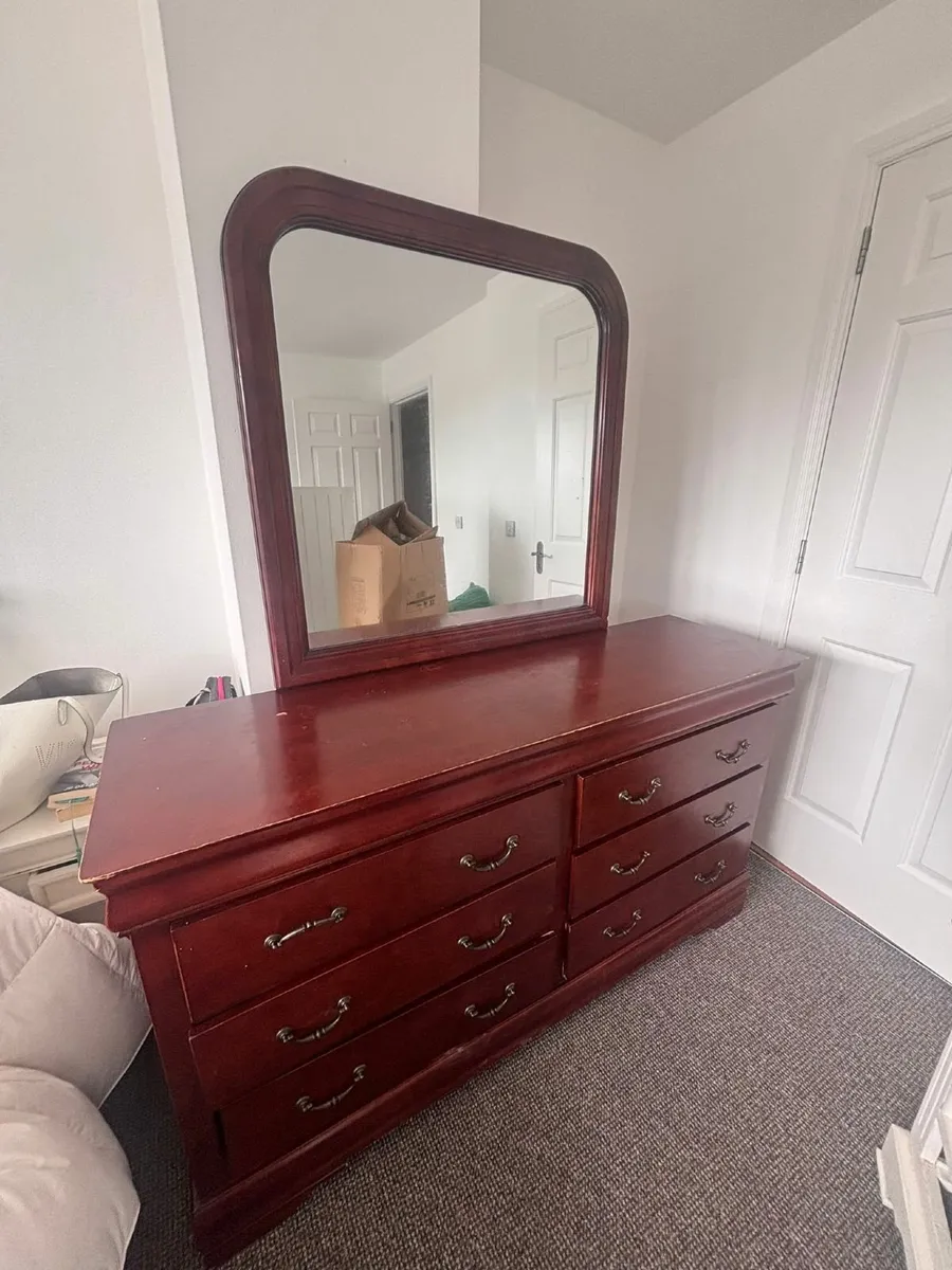 Chest of drawers plus mirror - Image 3