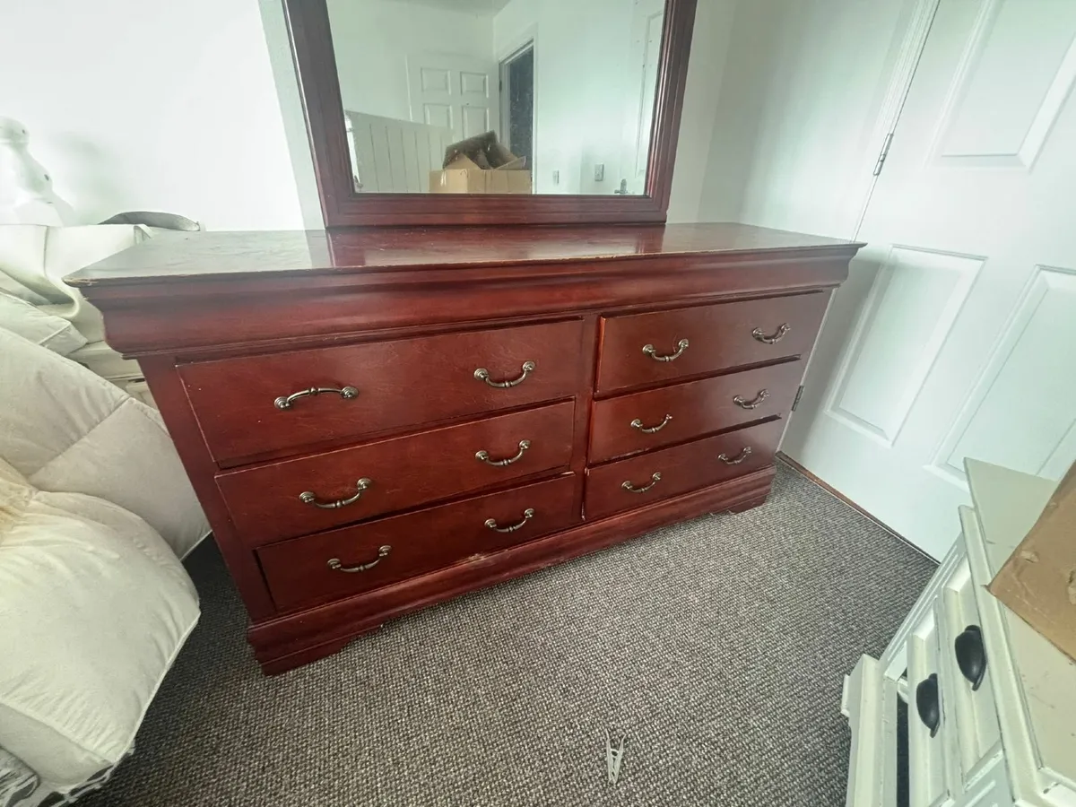 Chest of drawers plus mirror - Image 4