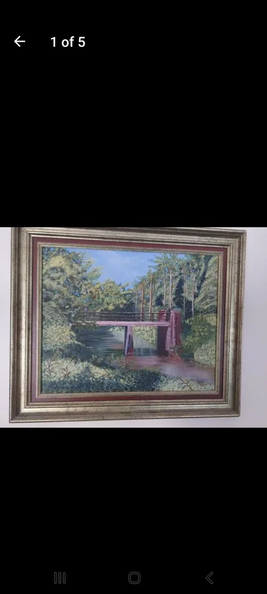 Oil on canvas painting Glenboyer woods Killeagh - Image 1