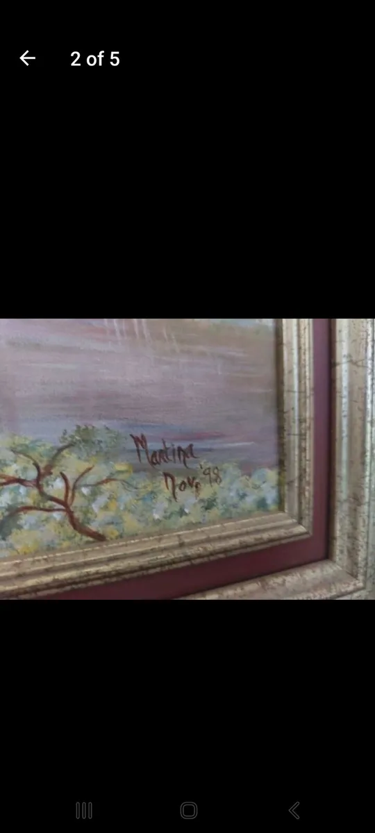 Oil on canvas painting Glenboyer woods Killeagh - Image 2