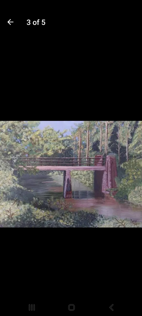 Oil on canvas painting Glenboyer woods Killeagh - Image 3