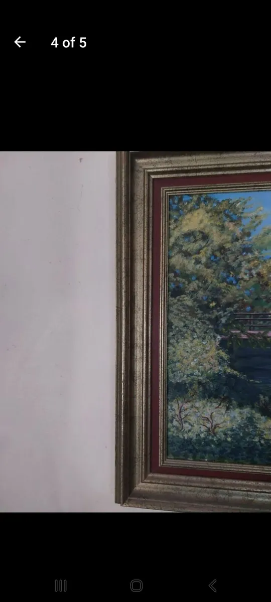 Oil on canvas painting Glenboyer woods Killeagh - Image 4