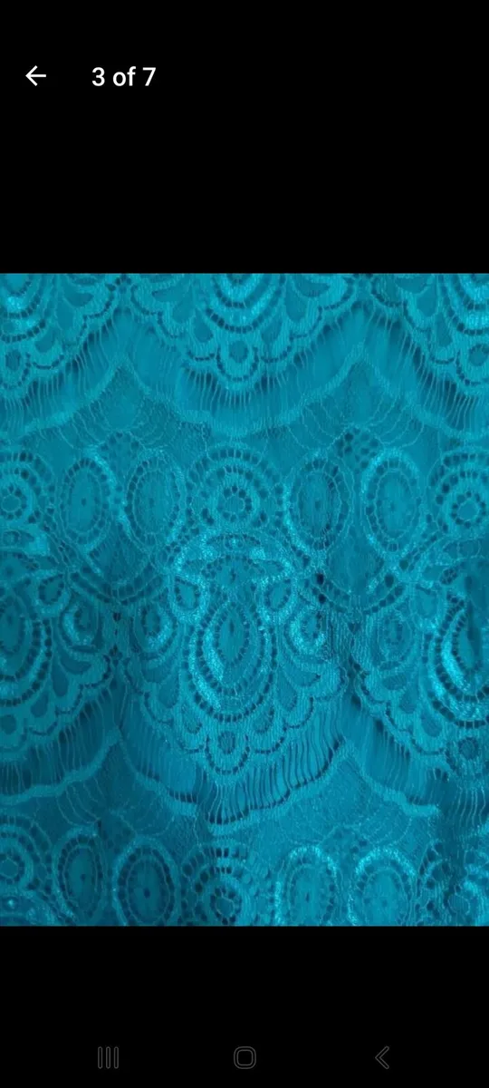 Monsoon teal lace mini dress (free postage) - Image 3