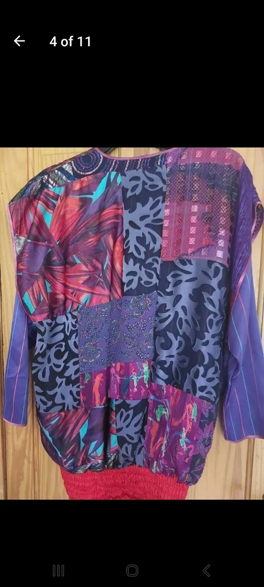 Vintage purple ladies patchwork top (free post) - Image 4