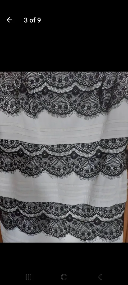 Jax black and white lace dress (free postage) - Image 2