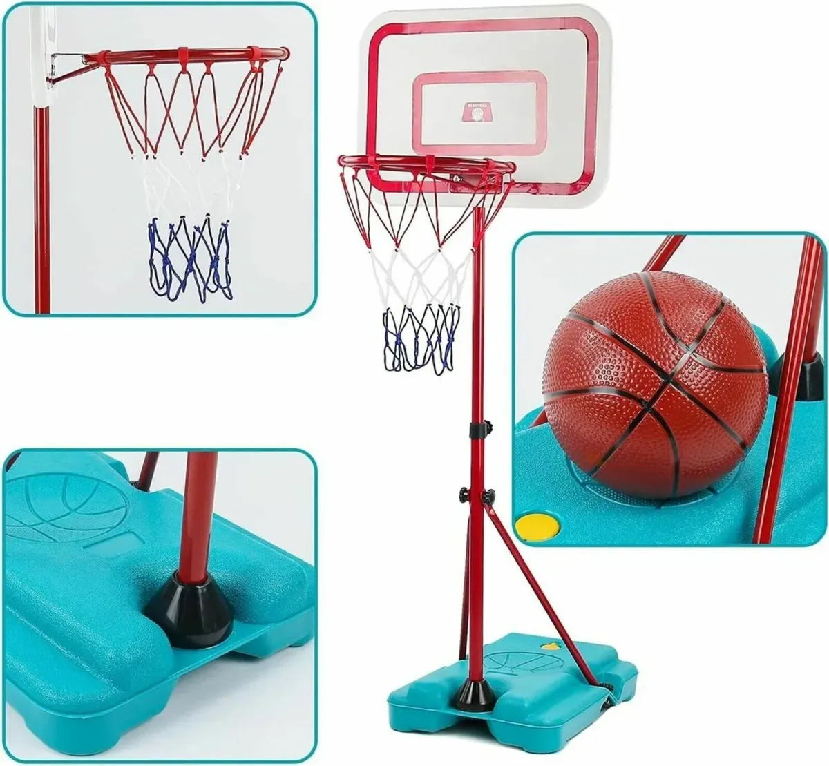 Basketball Hoop and Stand for Kids with Inflator - Image 3