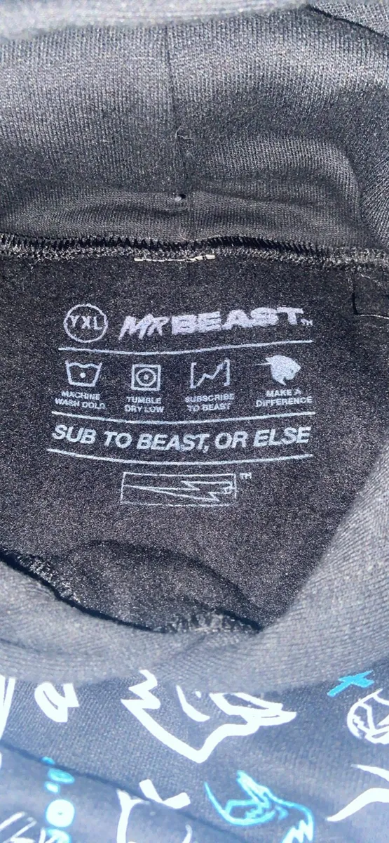 Mr beast hoodie (signed) - Image 2