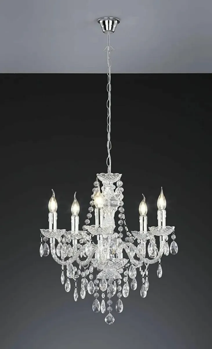 Chandelier 5 Light Modern Ceiling Fixture - Image 3