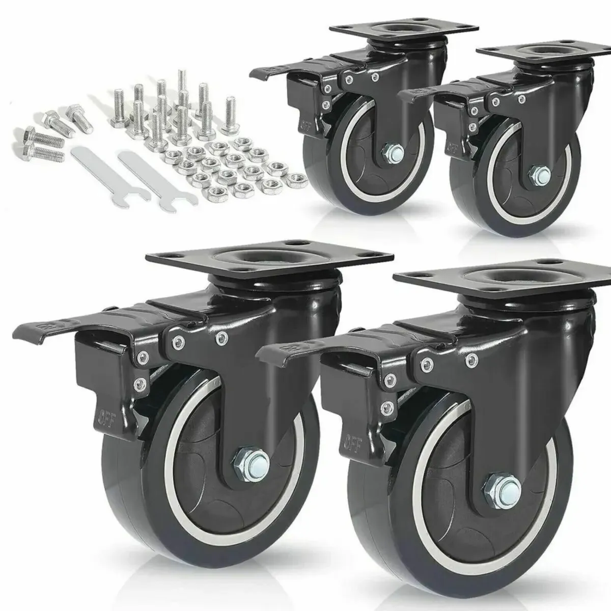 Castor Wheel 50mm Heavy Duty 200KG Capacity - Image 1