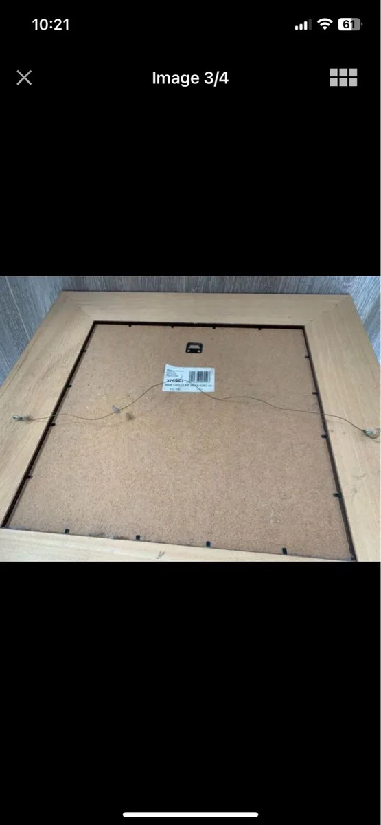 Beautiful Square Chocolate Wooden Framed Mirror - Image 3