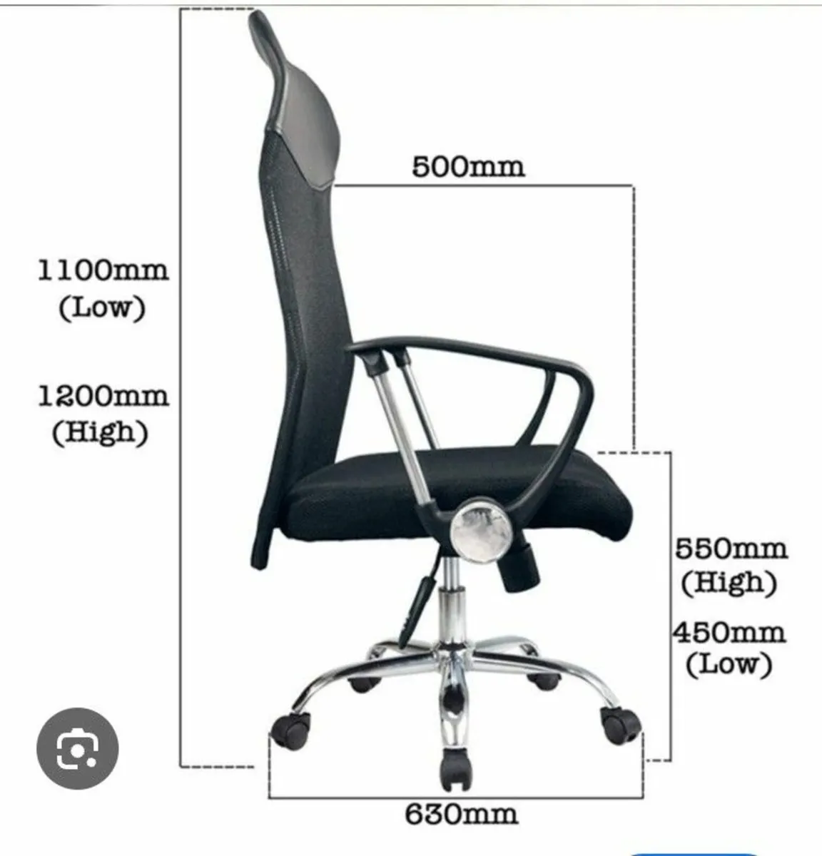 Quality Comfortable computer swivel chair 4months - Image 2