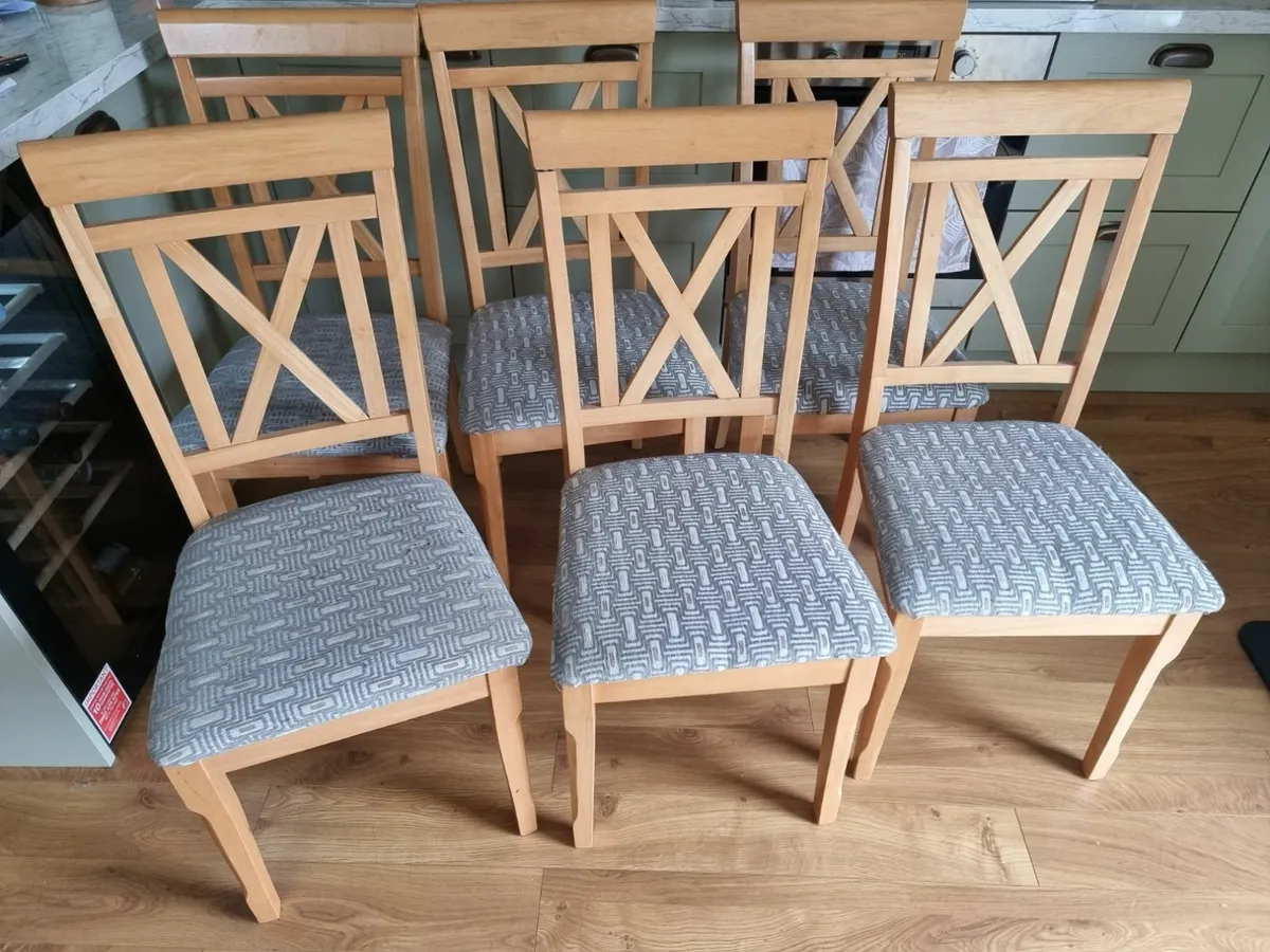 6 x dining chairs - Image 2
