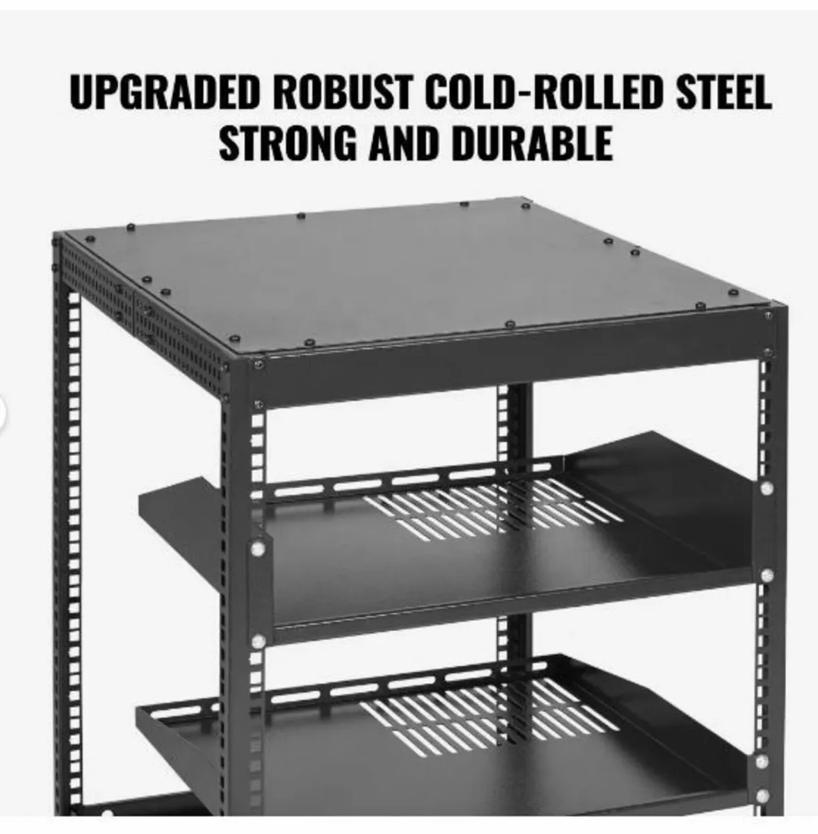 12U Open Frame Server Rack - Image 4