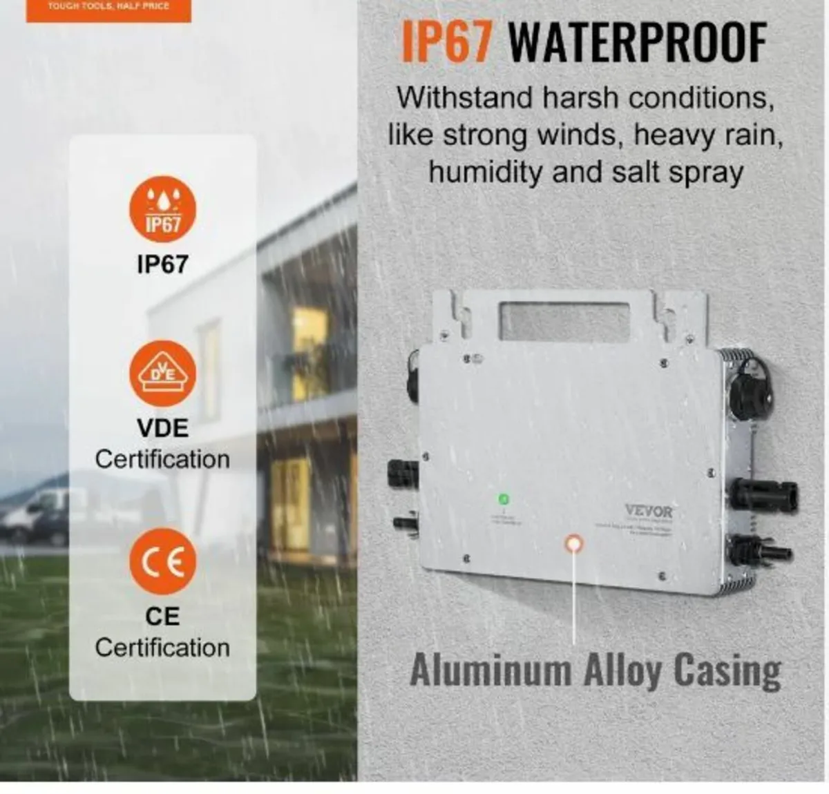 Solar Grid Tie Micro Inverter 600W Waterproof IP67 - Image 2