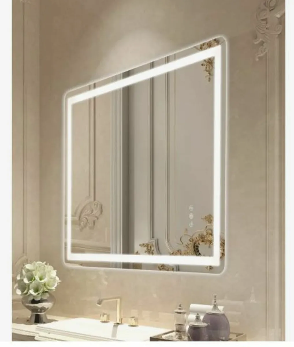LED Bathroom Mirror 3 Color Anti-fog Wall Mounted - Image 2
