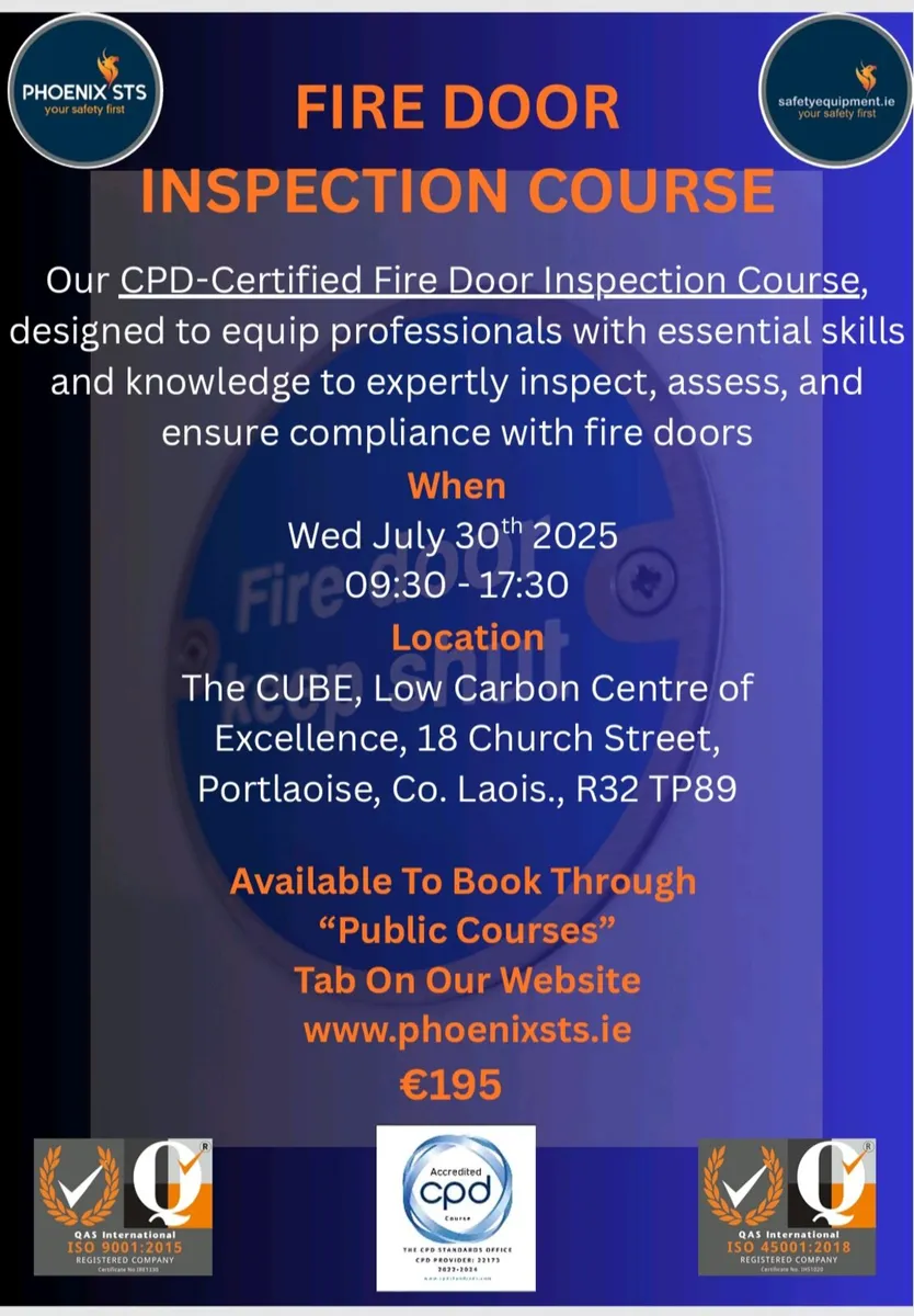 Fire Door Inspection Course - CPD Certified
