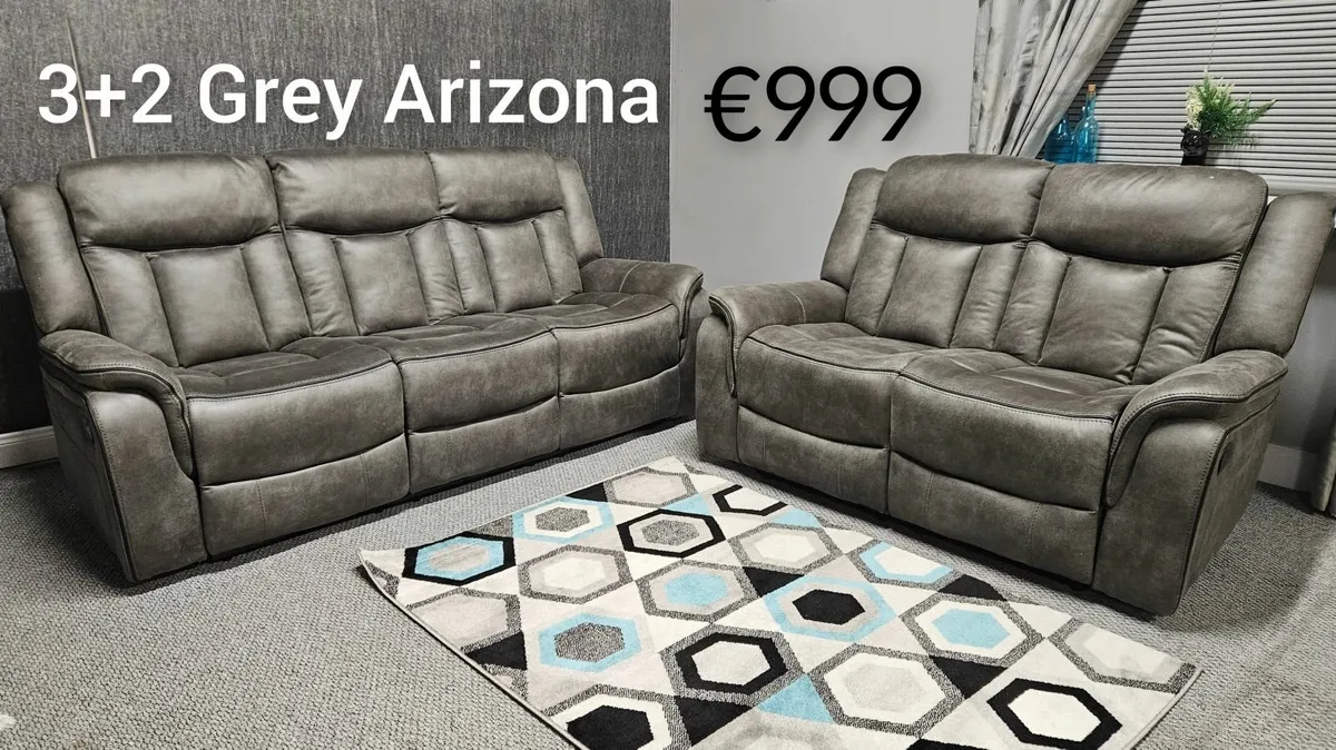 NEW Living Room Sofa - Arizona in Grey Finish - Image 4