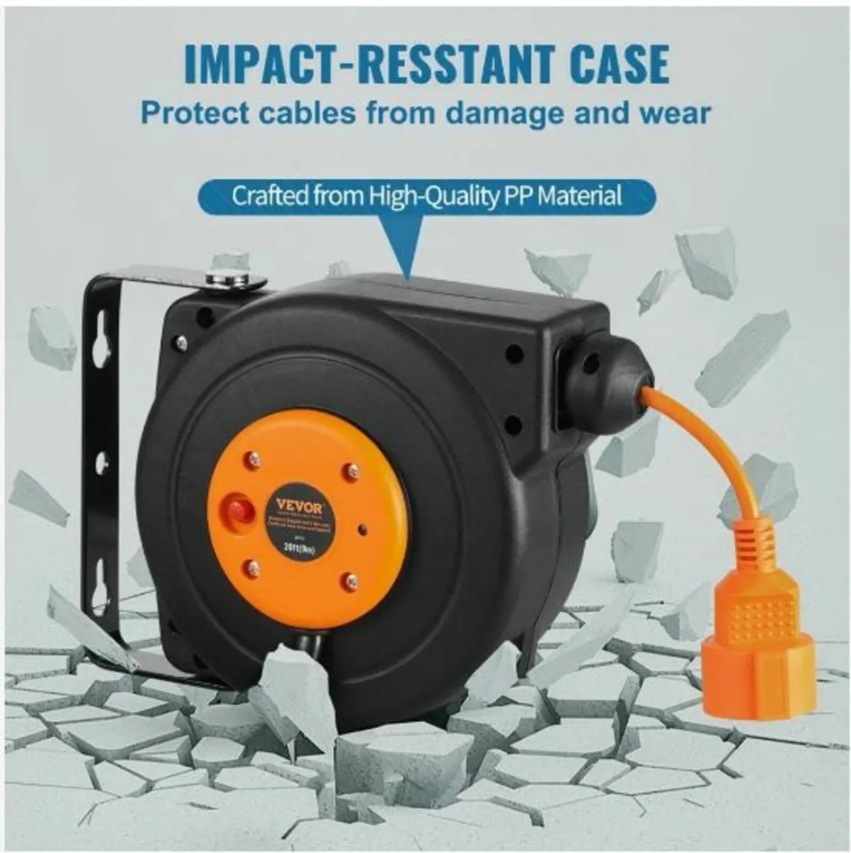 Retractable Extension Cord Reel Power - Image 2