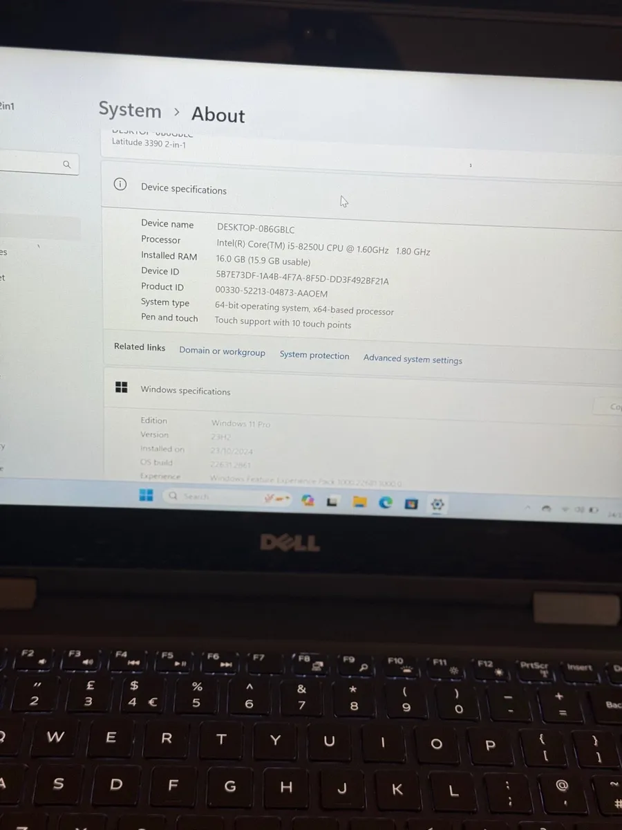 Dell Latitude 3390 2in1 Laptop i5/16GB/256SSD/FHD - Image 3