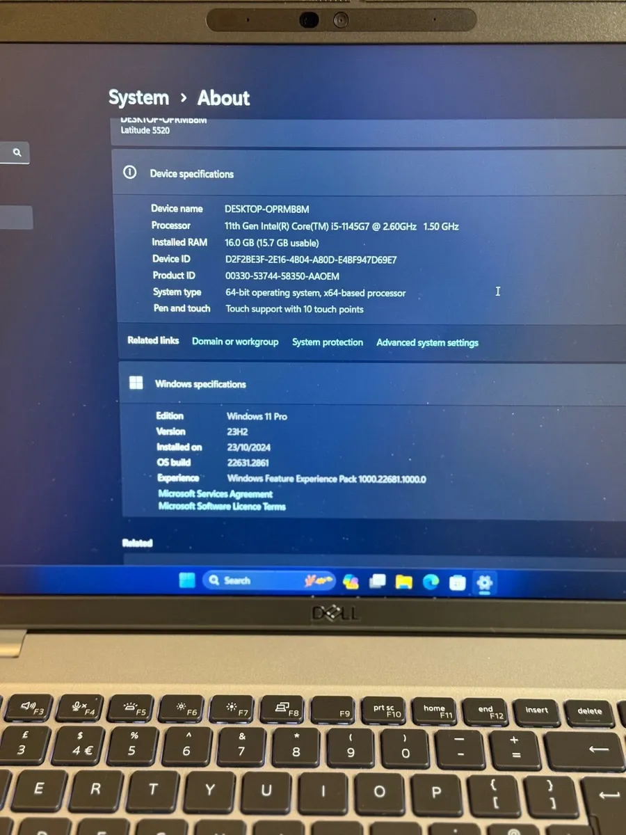 Dell Latitude 5520 Laptop i5/16GB/256SSd/FHD - Image 3