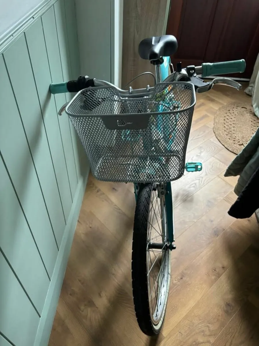 Btwin - ORIGINAL 24" 500 HYBRID BIKE BLUE - Image 2