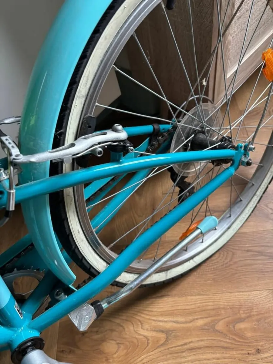 Btwin - ORIGINAL 24" 500 HYBRID BIKE BLUE - Image 3
