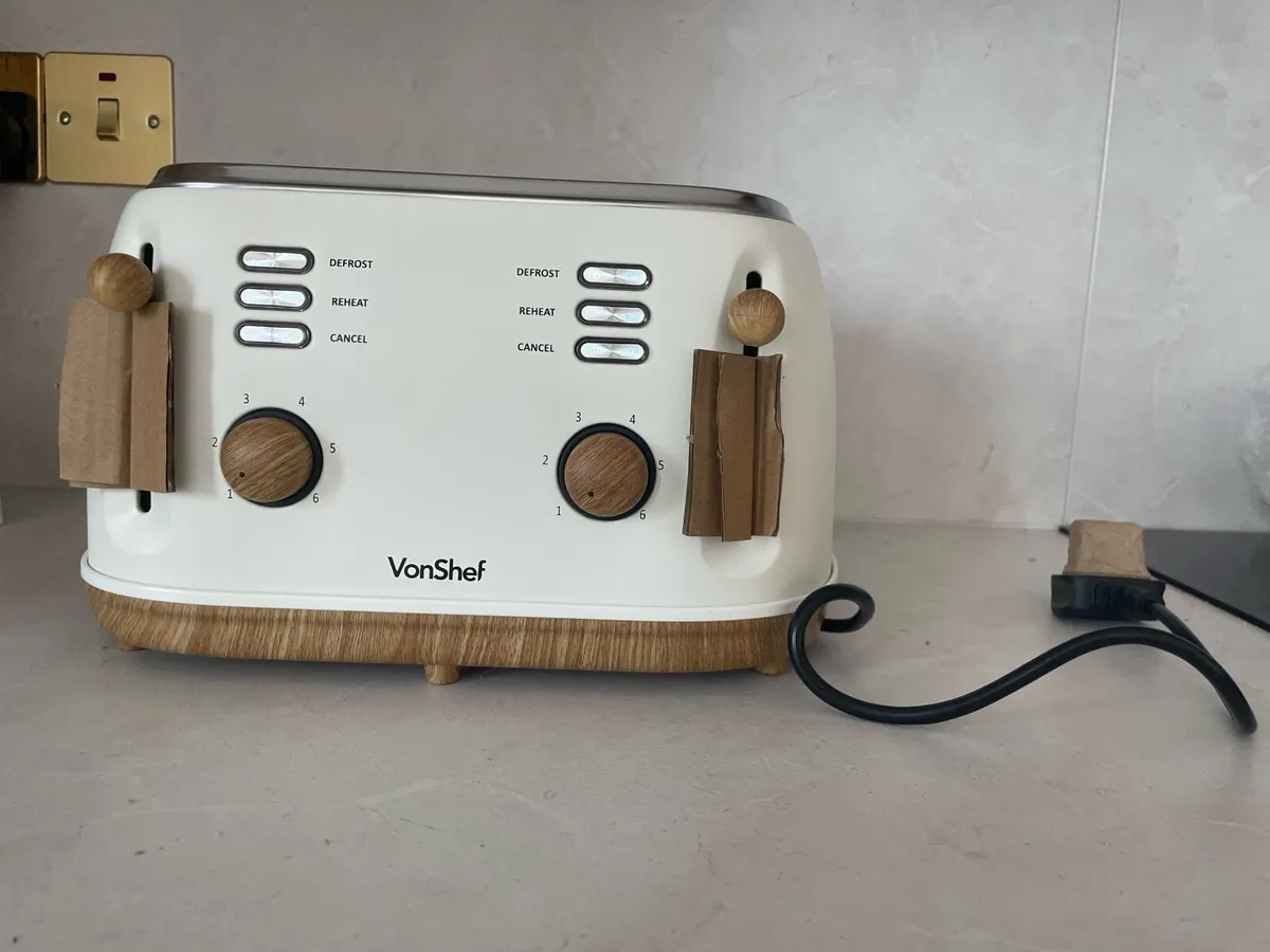 VONSHEF cream kettle and toaster bundle (URGENT) - Image 2