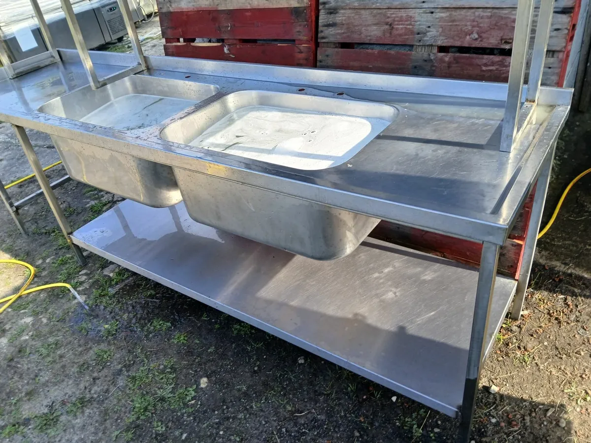 Stainless steel cabbinet sink unit complete - Image 4