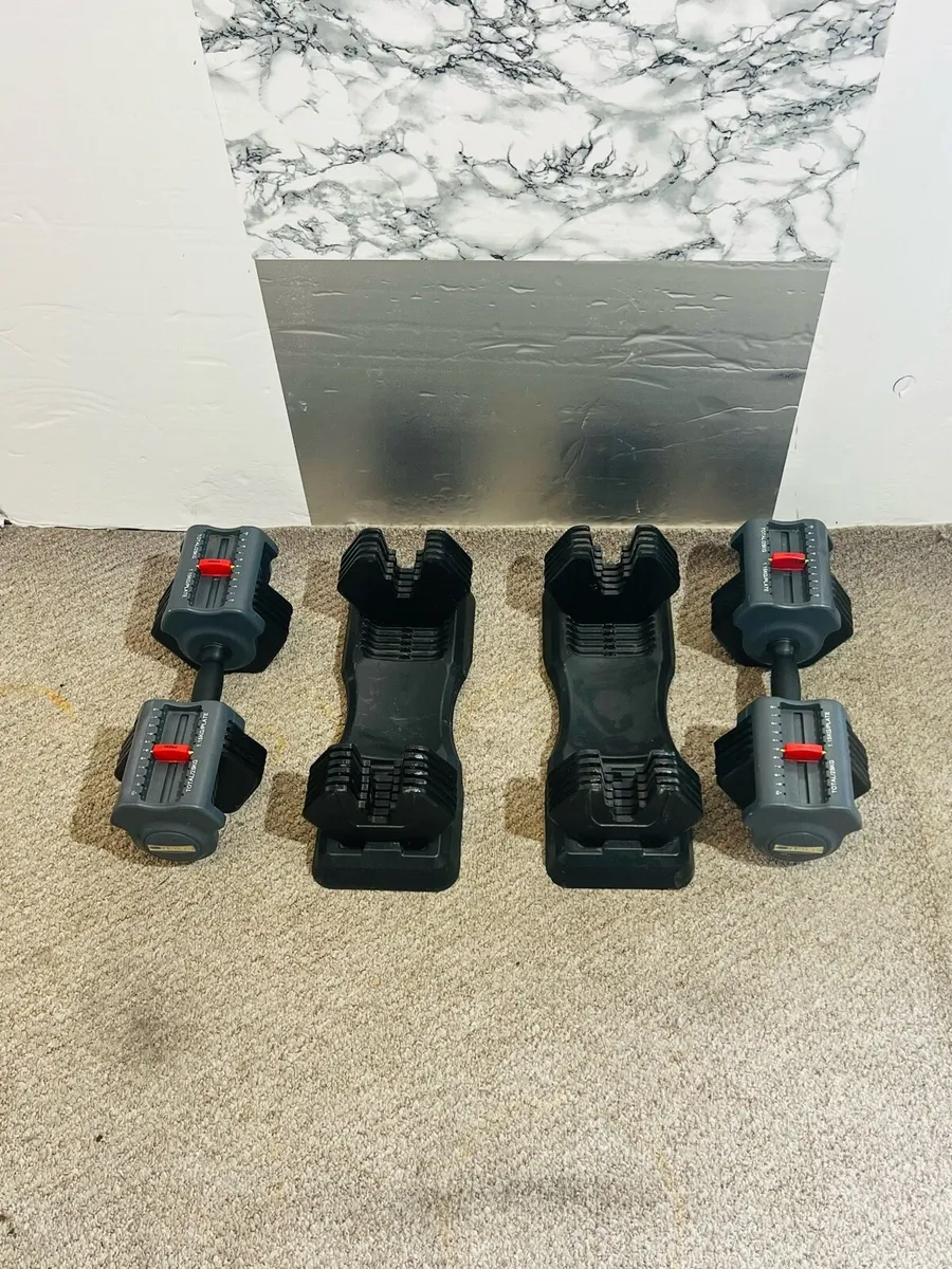 2 X 25 KG ADJUSTABLE DUMBBELLS - Image 2