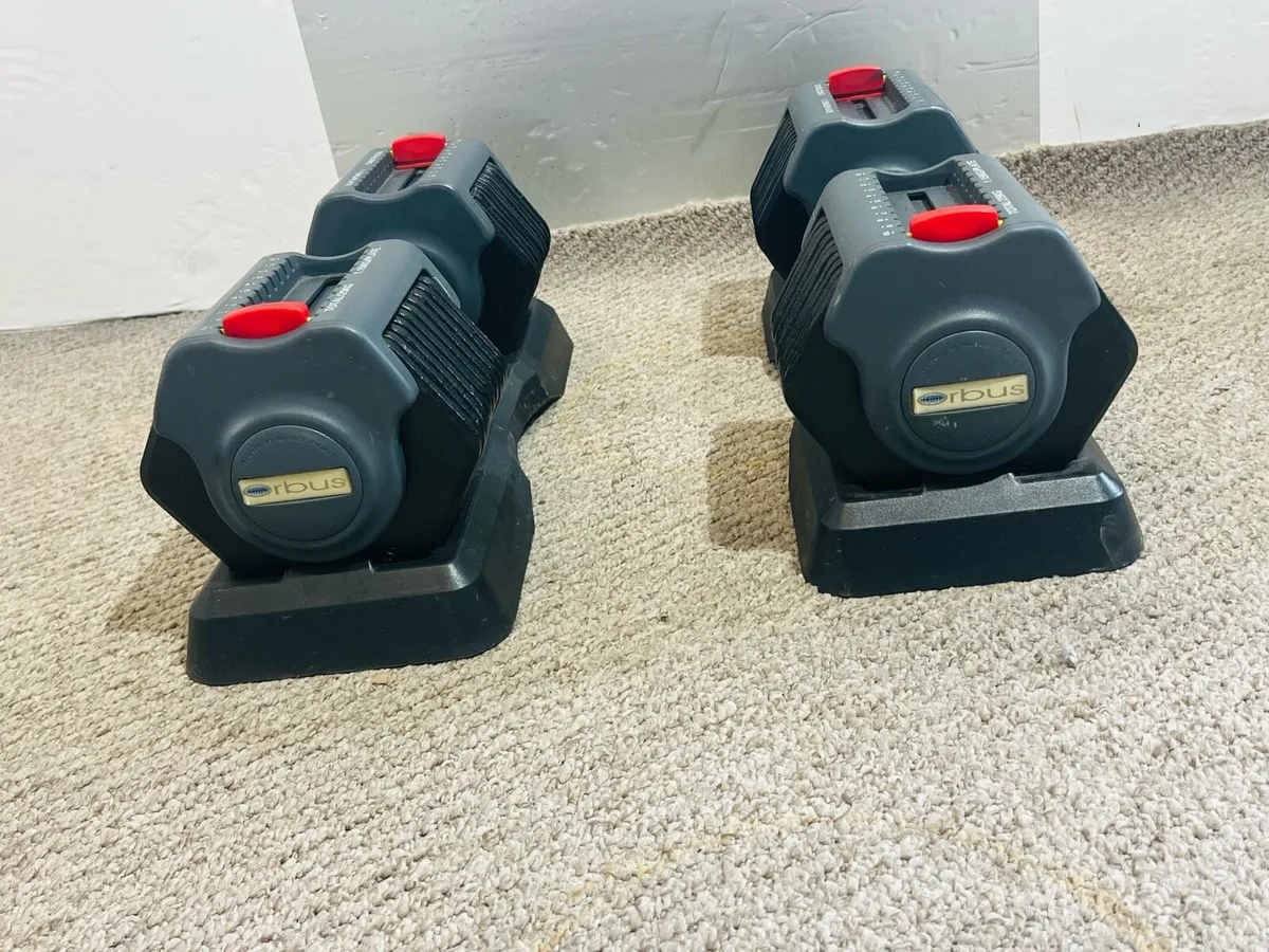 2 X 25 KG ADJUSTABLE DUMBBELLS - Image 1