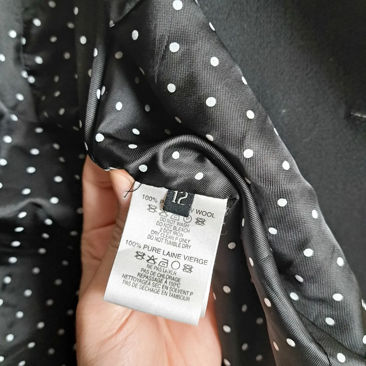 Hobbs New Wool Cropped Blazer Jacket 12UK/40EU - Image 4