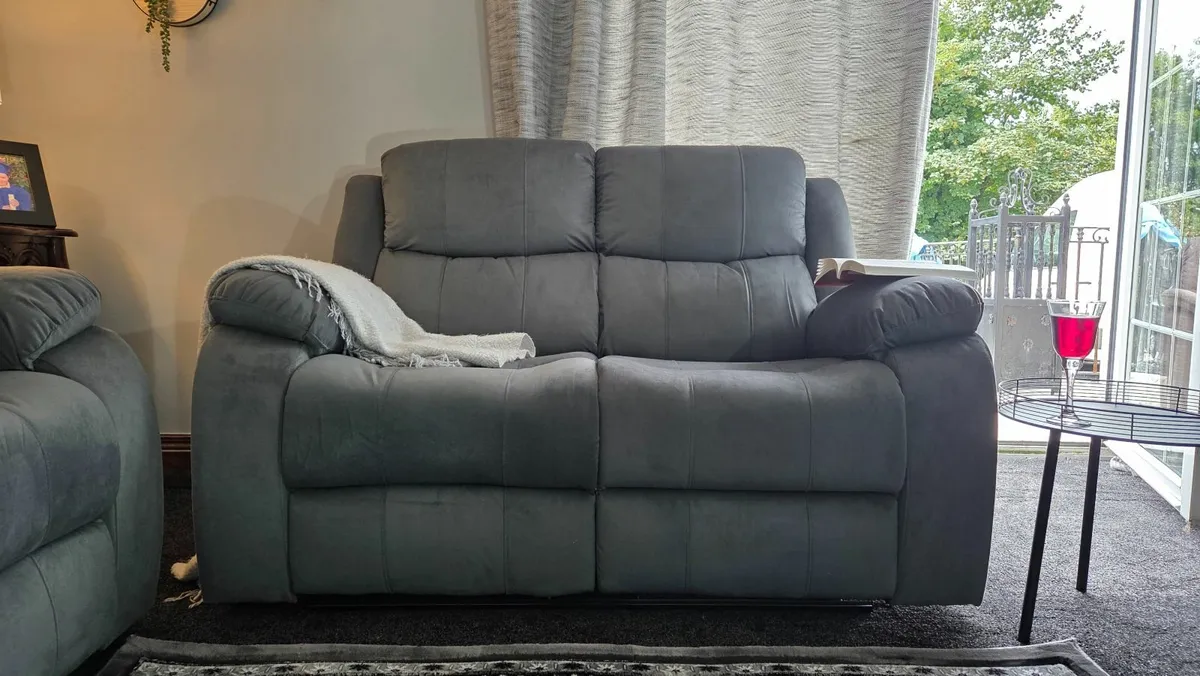 NEW Living Room Sofa - Doxa, Soft Grey Fabric - Image 3