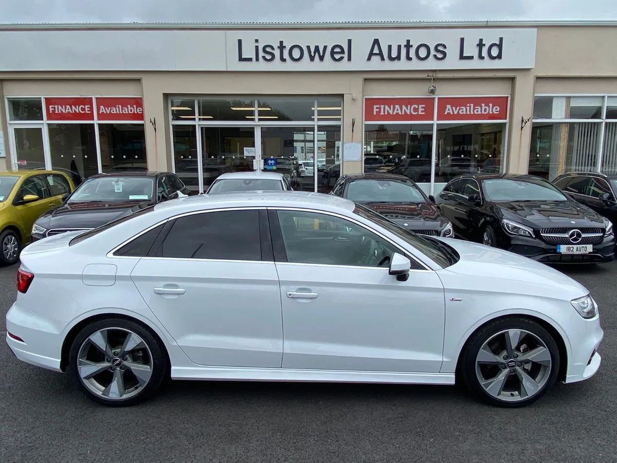 S-LINE **181 AUDI A3 SALOON 1.4 AUTOMATIC, WHITE - Image 1