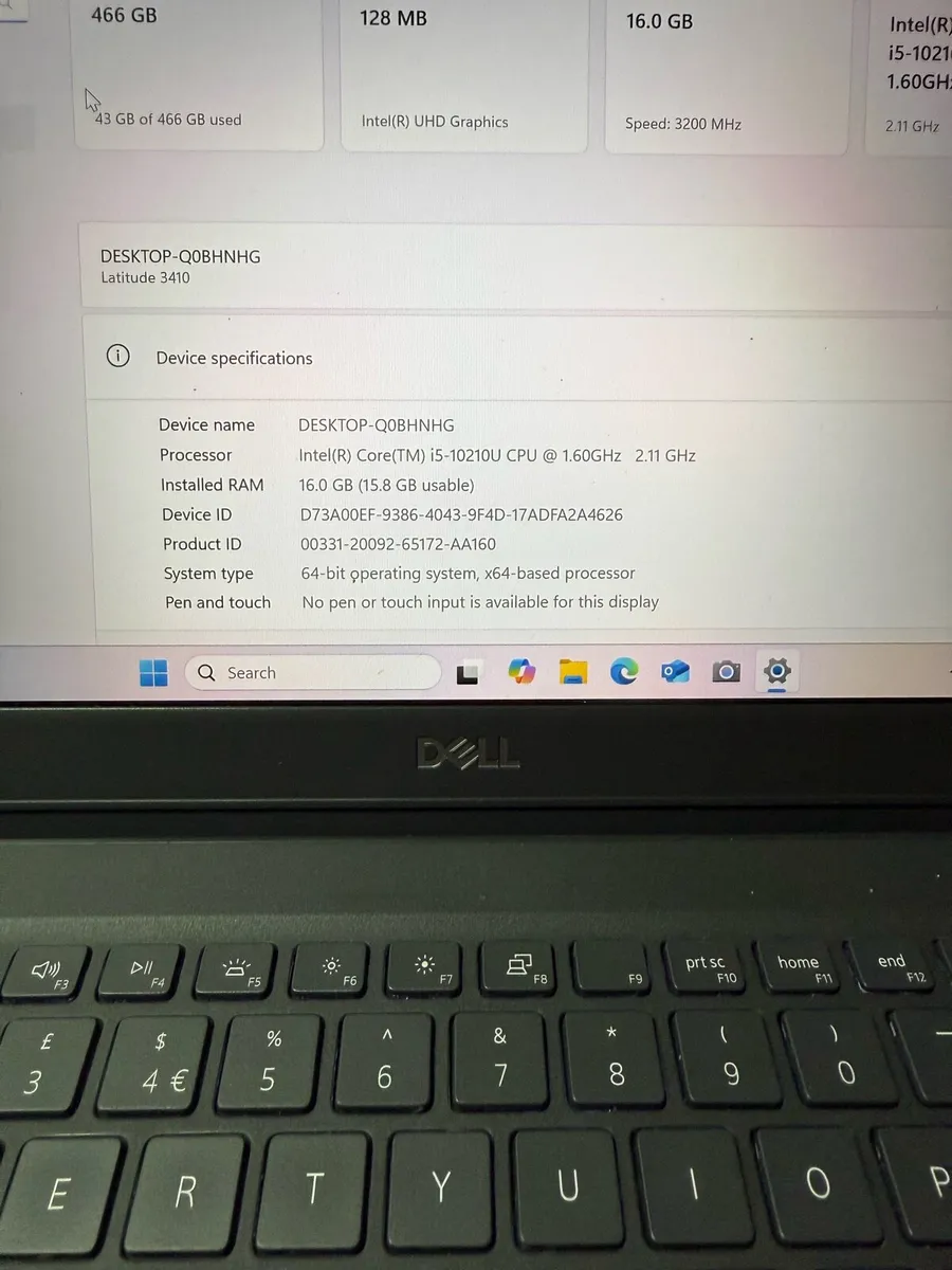 Dell laptop i5 pro 16-512 win 11 pro - Image 4