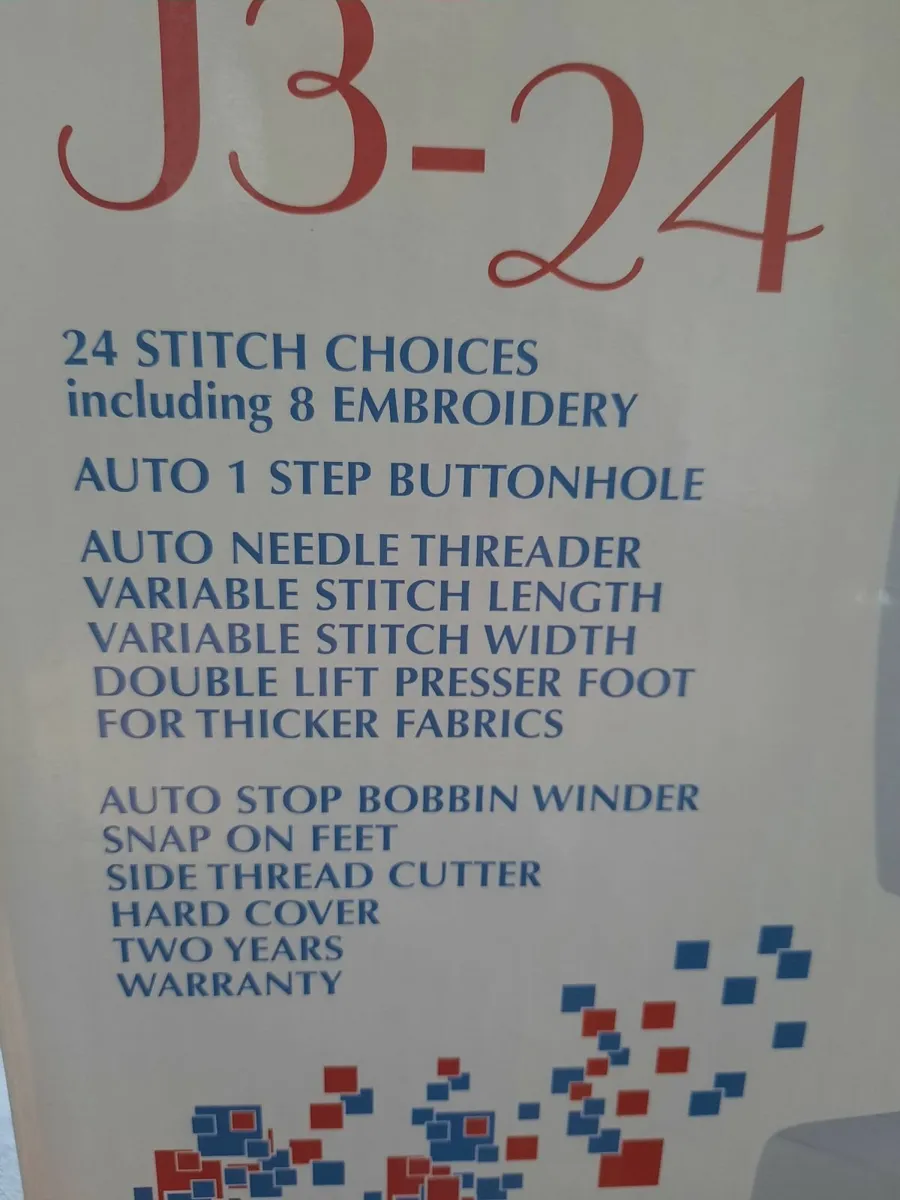 NEW Janome J3-24 Sewing machine - Image 1