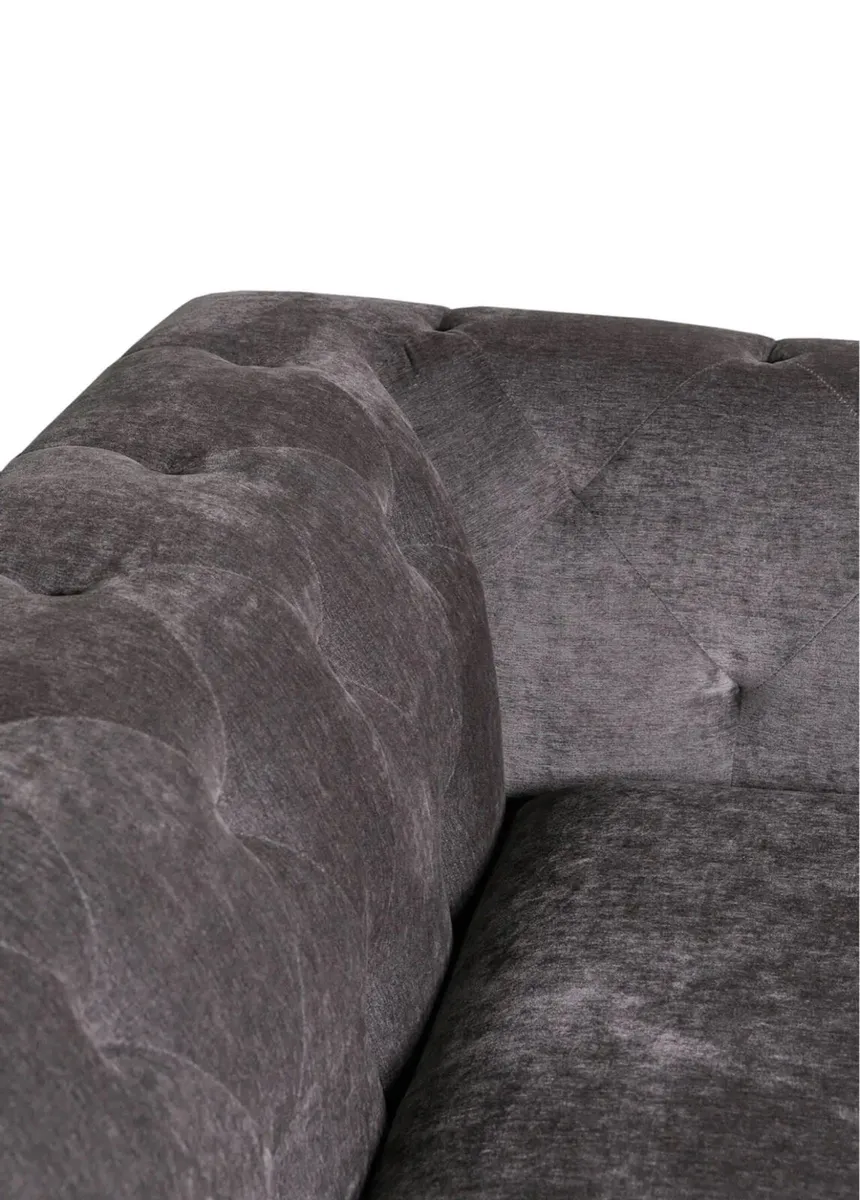TATE SOFA 3 Seater NATURAL and 2 Seater Dark Grey - Image 3