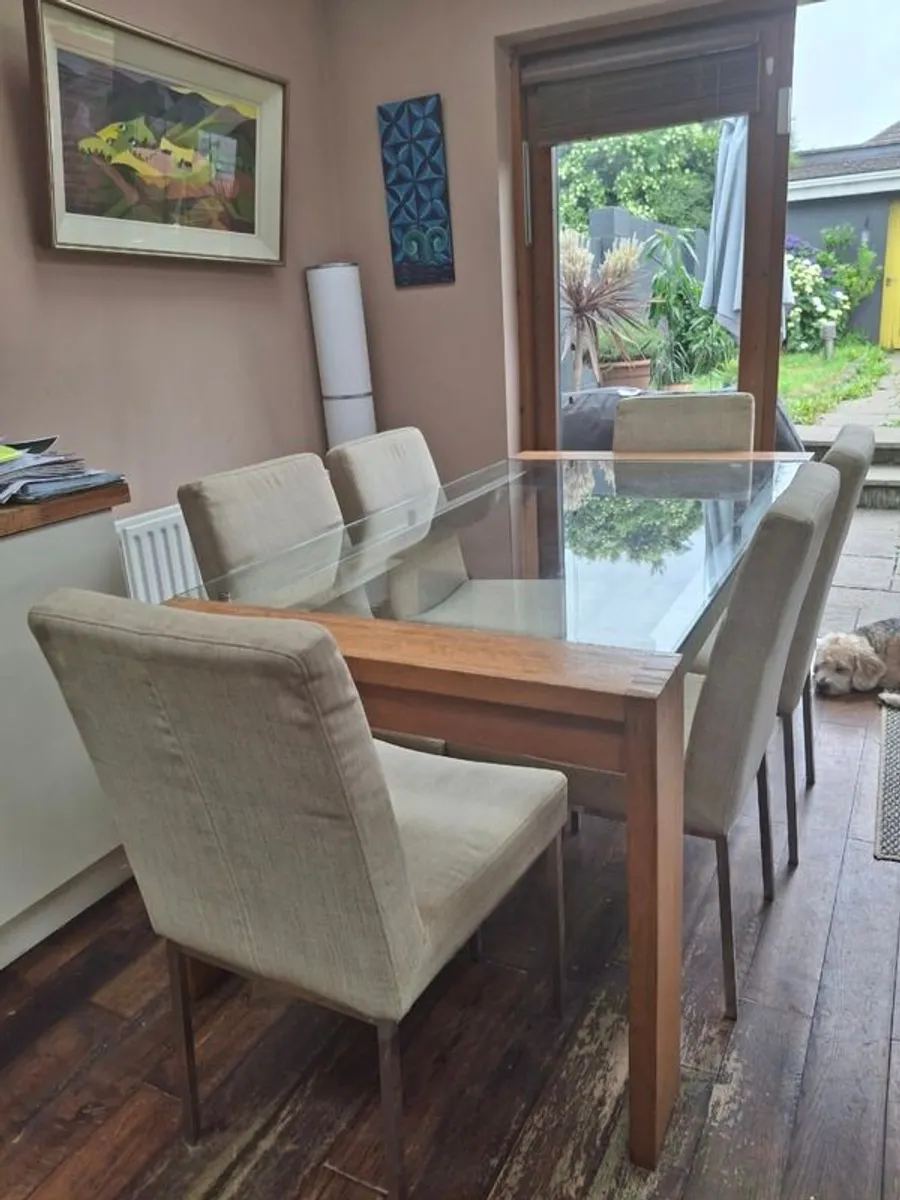 Table & six chairs - Image 2