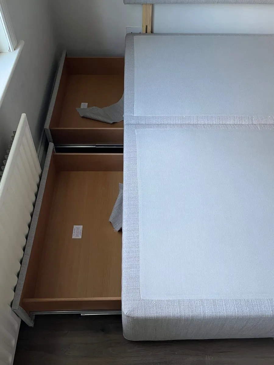 Double Divan Base and Headboard - Image 2