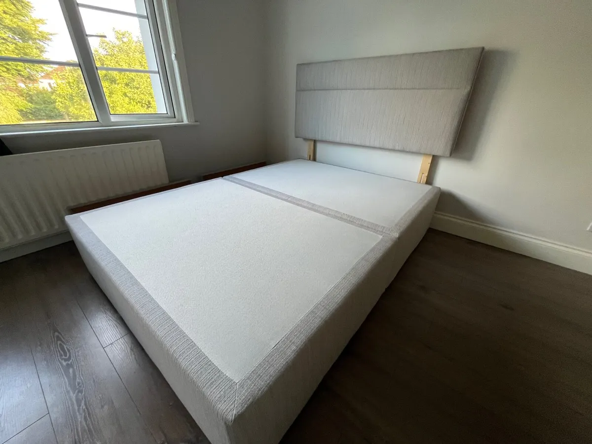Double Divan Base and Headboard - Image 3