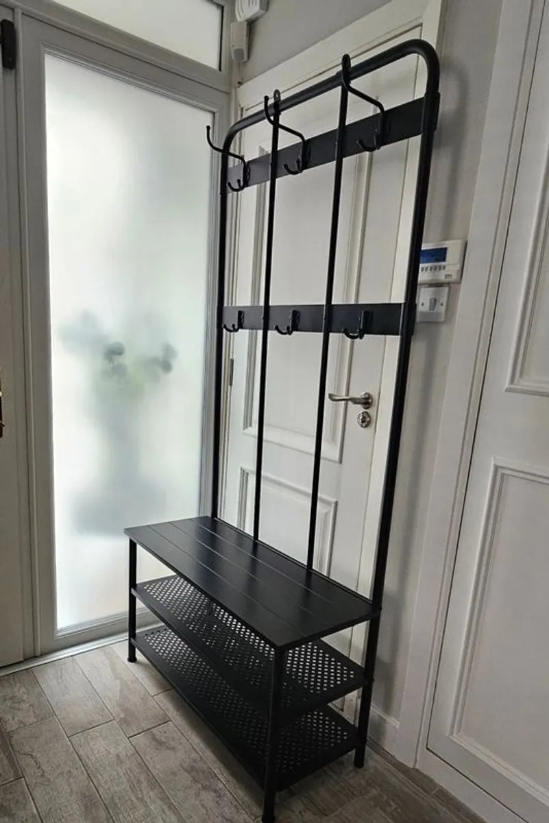 NIPASEN (IKEA) Coat rack and bench w shoe storage - Image 1