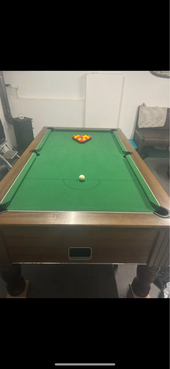 7 x 4 slate pool table - Image 2