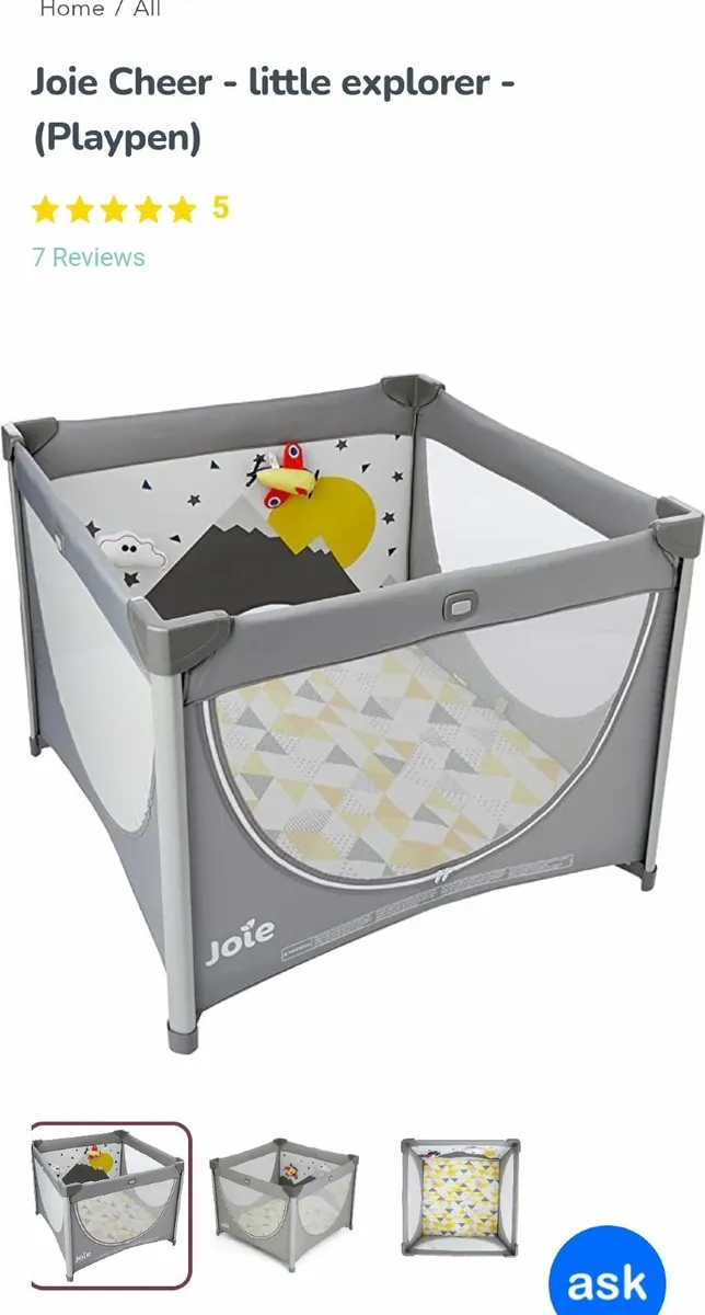 Playpen / Travel cot - Image 3